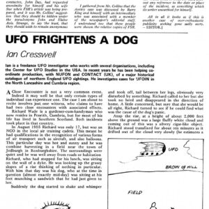 Cresswell,UFOs 1955 and 1977,Scotland,FSR79V24N5