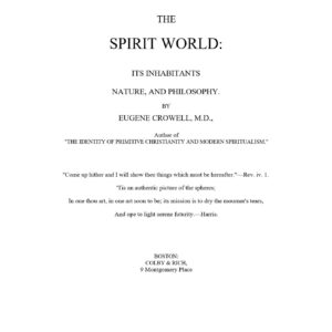 Crowell,Spirit World Inhabitants