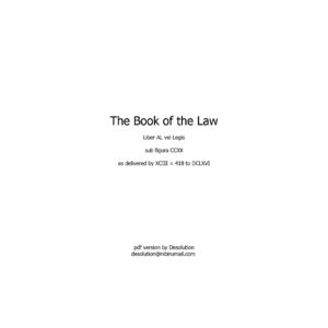Crowley,Book of the Law