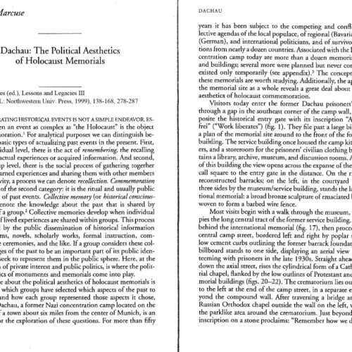 Dachau,Holocaust Memorials,Harold Marcuse - Imagen 1