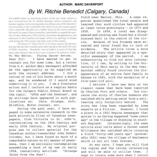 Davenport,Visitors from Time,W.R.Benedict,FSR95V40N1 - Imagen 1