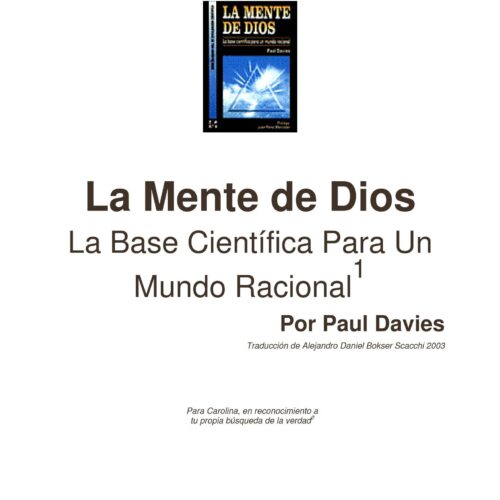 Davies,Paul,La mente de Dios - Imagen 1