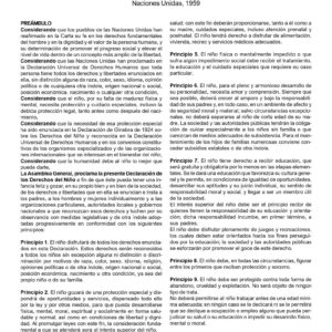 Declaracion de los Derechos del Ninyo,ONU 1959