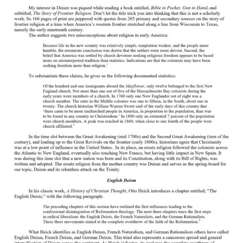 Deism and the Holy Trinity,A.K.Schroeder - Imagen 1