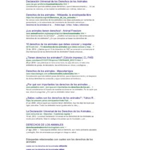 Derechos de los Animales