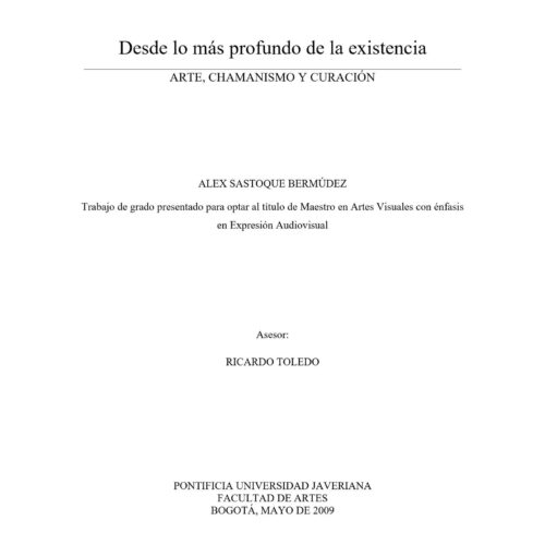 Desde lo mas profundo de la existencia,Alex Sastoque - Imagen 1