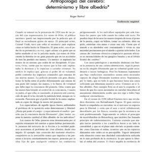 Determinismo y libre albedrio,R.Bartra