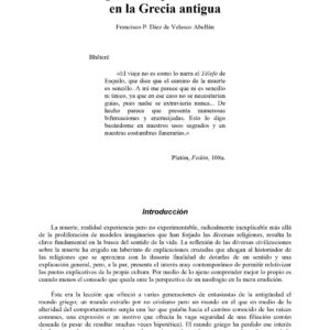 Diez Velasco,Caminos de la muerte