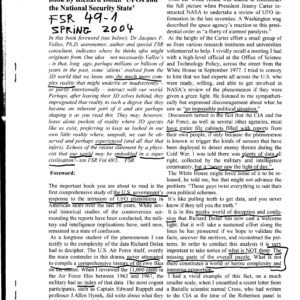 Dolan,UFOs and National Security State,J.Vallee,FSR2004V49N1
