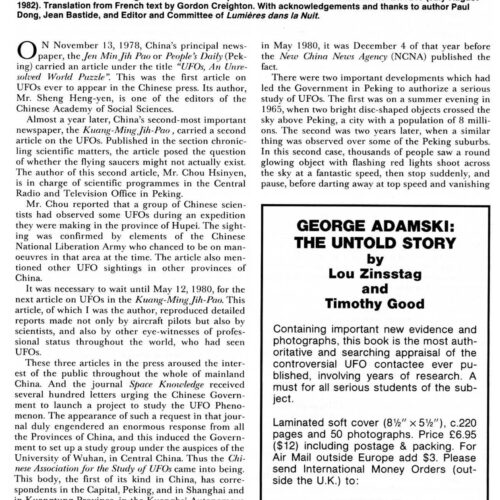 Dong,UFO Reports from China-1,FSR82V28N2 - Imagen 1