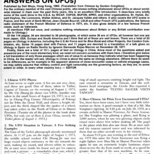 Dong,UFOs in China,questions-answers,FSR84V29N6
