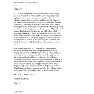 Doyle,Arthur Conan,The vital message