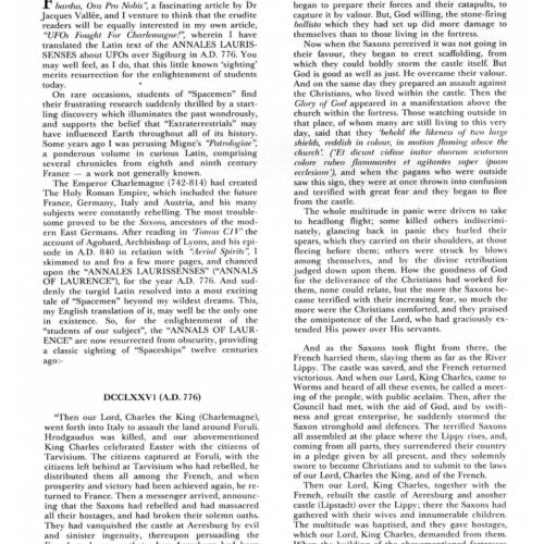 Drake,UFOs 776,Charlemagne Times,FSR1989V34N2 - Imagen 1