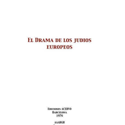 Drama de los judios europeos,Paul Rassinier - Imagen 1