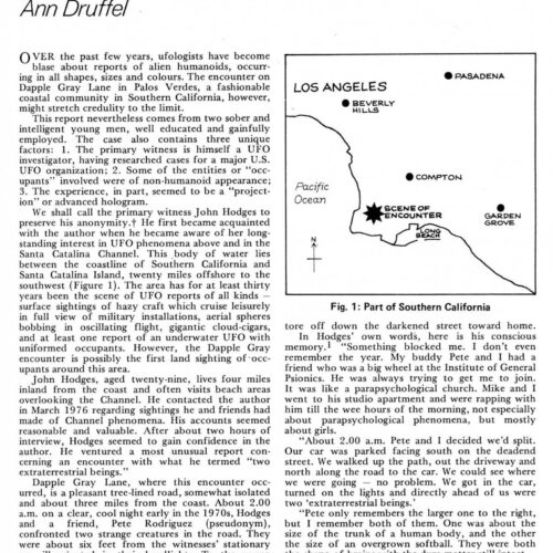 Druffel,Humanoids 1971,California-1,FSR77V23N1 - Imagen 1