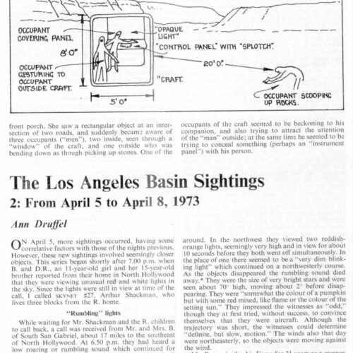 Druffel,UFOs 1973,Los Angeles-2,FSR-CH 1973 N 16 - Imagen 1