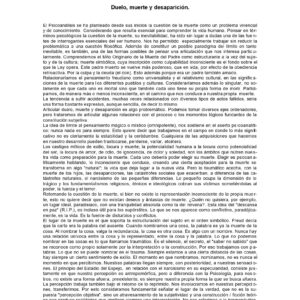Duelo,muerte y desaparicion