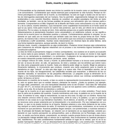 Duelo,muerte y desaparicion - Imagen 1