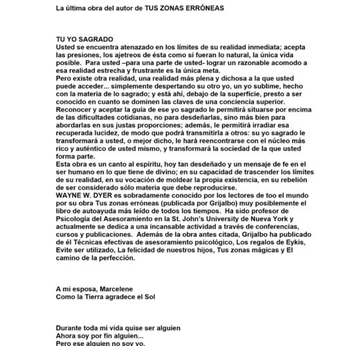 Dyer,Tu Yo Sagrado - Imagen 1