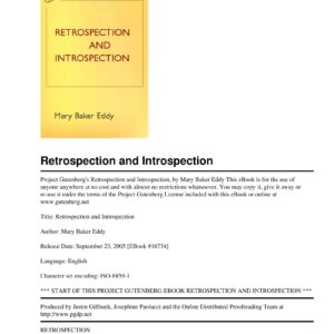 Eddy,Retrospection and introspection