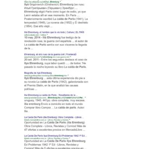 Ehrenburg,Ilya,La caida de Paris