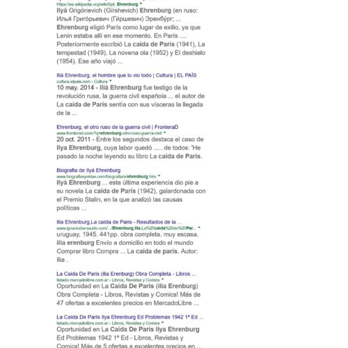 Ehrenburg,Ilya,La caida de Paris - Imagen 1