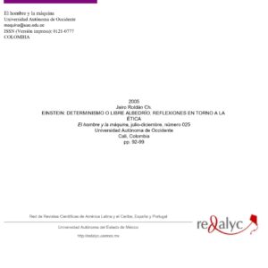 Einstein,determinismo y libre albedrio,Jairo Roldan,