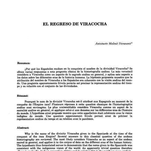 El regreso de Viracocha,A.Molinie - Imagen 1