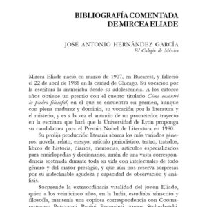 Eliade,Mircea,Bibliografia