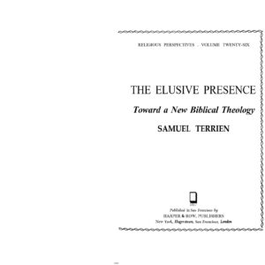 Elusive Presence,A new biblical theology,Samuel Terrien