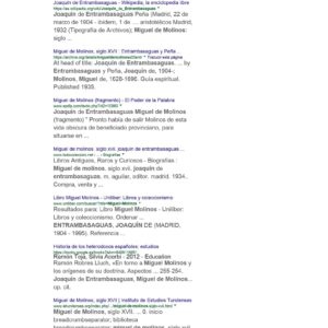 Entrambasaguas,Joaquin,Miguel de Molinos