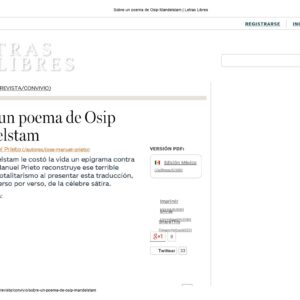 Epigrama contra Stalin,Osip Mandelstam