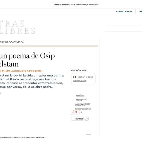 Epigrama contra Stalin,Osip Mandelstam - Imagen 1
