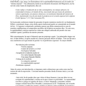 Espiritualidad y mistica esponsal,B.Olivera