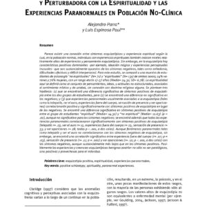 Esquizotipia y espiritualidad,Parra-Espinosa