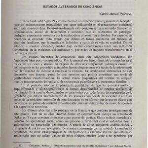 Estados alterados de conciencia,C.M.Quirce B.