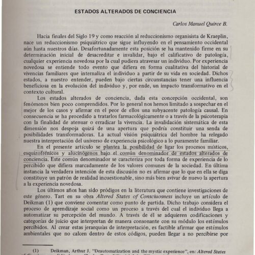Estados alterados de conciencia,C.M.Quirce B. - Imagen 1