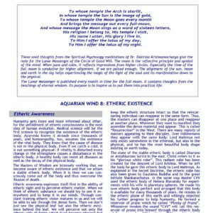 Etheric existence