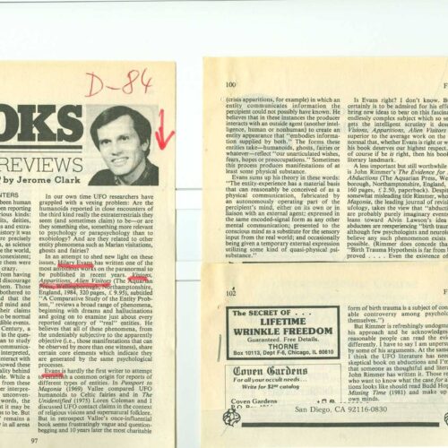 Evans,Visions,apparitions,alien visitors,J.Clark - Imagen 1