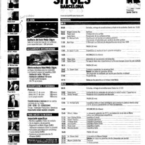 Exopolitica,Cumbre Europea 2009,Sitges,Programa
