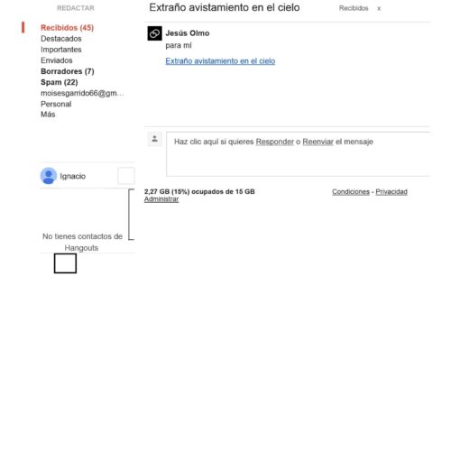 Extranyo avistamiento en el cielo - Imagen 1