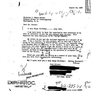 FBI UFO Secret Documents,1967