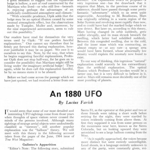 Farish,An 1880 UFO,FSR65V11N3 - Imagen 1