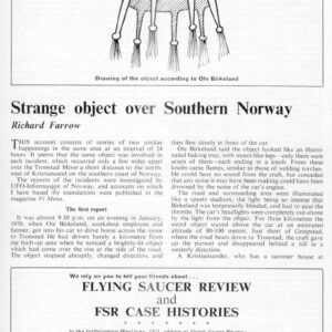 Farrow,UFOs 1970,Norway,FSR-CH 1971 N 4