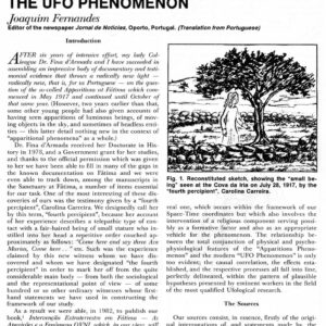 Fernandes,Fatima Virgin Apparitions and UFOs,FSR83V28N6