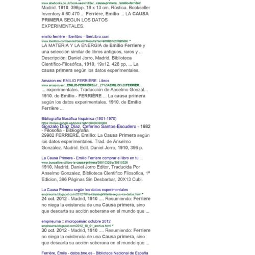 Ferriere,Emilio,La Causa Primera 1910 - Imagen 1