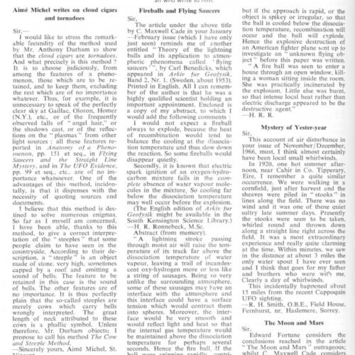 Fireballs and Flying Saucers,FSR67V13N3 - Imagen 1