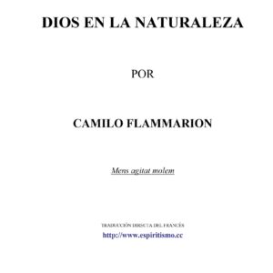 Flammarion,Dios en la naturaleza