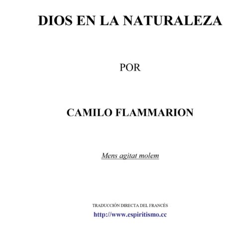Flammarion,Dios en la naturaleza - Imagen 1