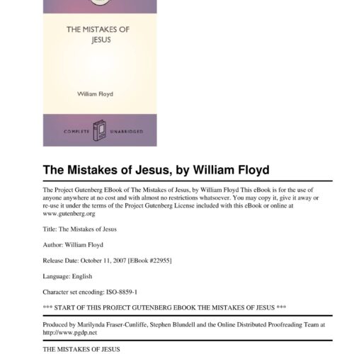 Floyd,Mistakes of Jesus - Imagen 1